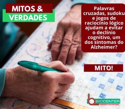 Mitos e Verdades: Palavras cruzadas, sudoku e jogos de raciocínio lógico ajudam a evitar o declínio cognitivo, um dos sintomas do Alzheimer?